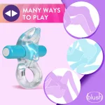 Play With Me Bull Vibrating C-Ring - Blue Vibrators Blush