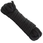 Bondage Rope - Cotton - Japanese Style - Black BDSM & Kink Doc Johnson