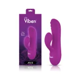 Jolie Mini Pleasure Ridges Rabbit Vibe - Berry Vibrators Viben