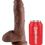 King Cock 8-Inch Cock With Balls - Brown Dildos Pipedream