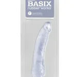 Basix Rubber Works - Slim 7 Inch With Suction Cup - Clear Dildos Pipedream