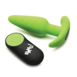 Glow in the Dark Butt Plug With Remote - Green Anal Play XR Brands