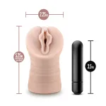 Enlust - Destini - Vibrating Stroker - Beige Vibrators Blush