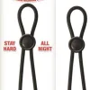 Mack Tuff Adjustable Silicone Cock Tie - Black Cockrings | Adjustable Nasstoys