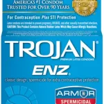 Trojan Enz Armor Spermicidal Lubricated Condoms - 3 Pack Lubes & Essentials Paradise Marketing