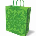 Glitter Ganja Gift Bag - Green Novelty Little Genie