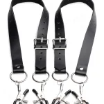 Spread Labia Spreader Straps With Clamps BDSM & Kink XR Brands