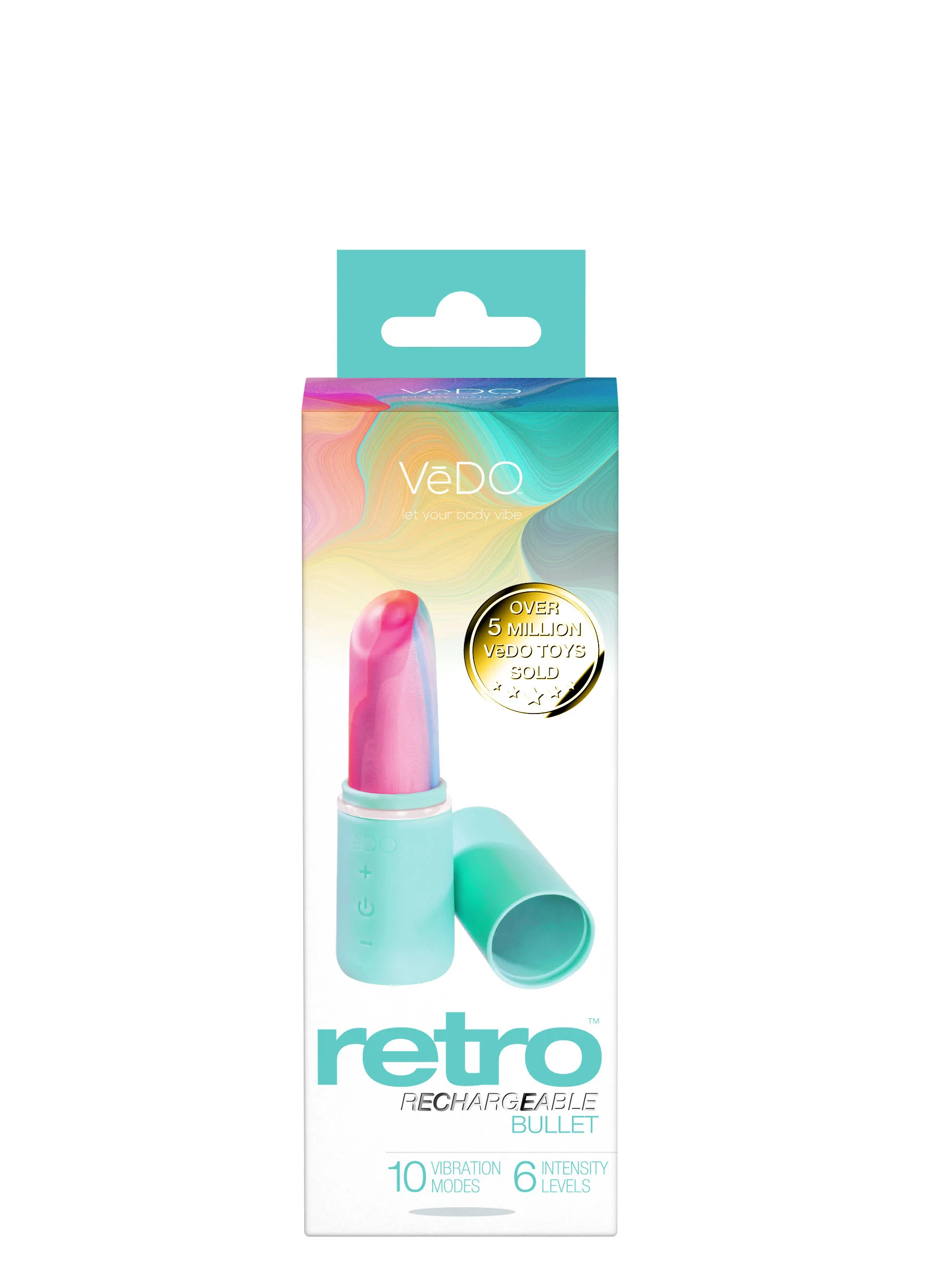 Retro Rechargeable Bullet - Turquoise Vibrators VeDO