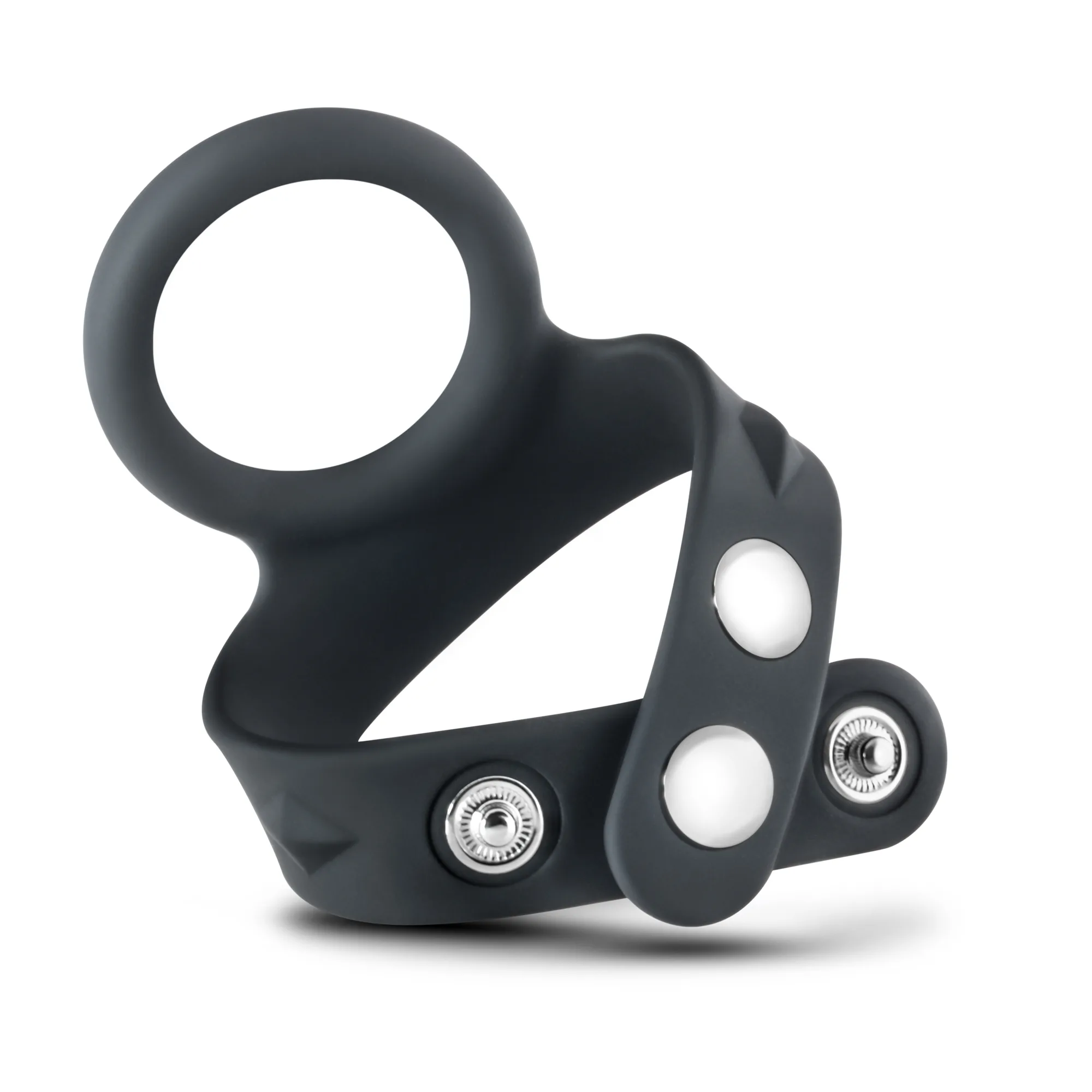 Performance - Vs7 - Silicone Cock & Ball Strap Large - Black Cockrings | Adjustable Blush