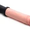 8x Auto Pounder Vibrating and Thrusting Dildo With Handle - Flesh Dildos XR Brands