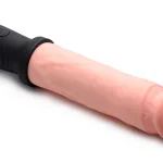 8x Auto Pounder Vibrating and Thrusting Dildo With Handle - Flesh Dildos XR Brands