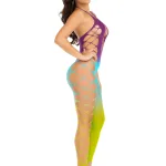 Ombre Footless Bodystocking - One Size - Ocean Teddies & Bodysuits Leg Avenue