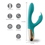 Skyler Silicone Bendable Rabbit - Green Vibrators Maia Toys