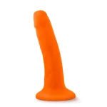 Neo - 5.5 Inch Dual Density Cock - Neon Orange Anal Play Blush