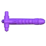 Fantasy C-Ringz Silicone Double Penetrator Rabbit - Purple Vibrators Pipedream
