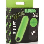 Glow in the Dark Bullet With Remote - Green Vibrators XR Brands