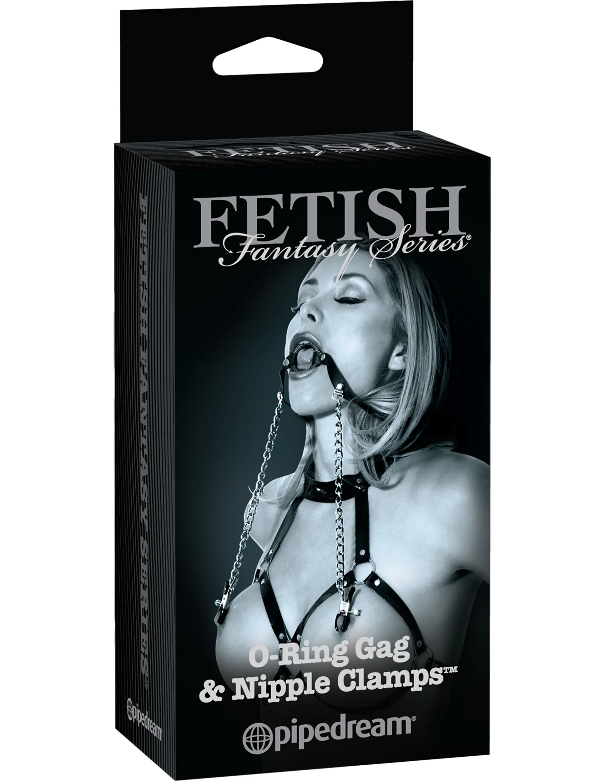 Fetish Fantasy Series Limited Edition O-Ring Gag and Nipple Clamps - Black BDSM & Kink Pipedream