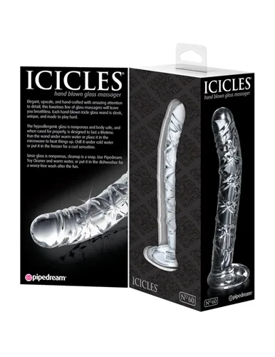 Icicles No. 60 - Clear Anal Play Pipedream
