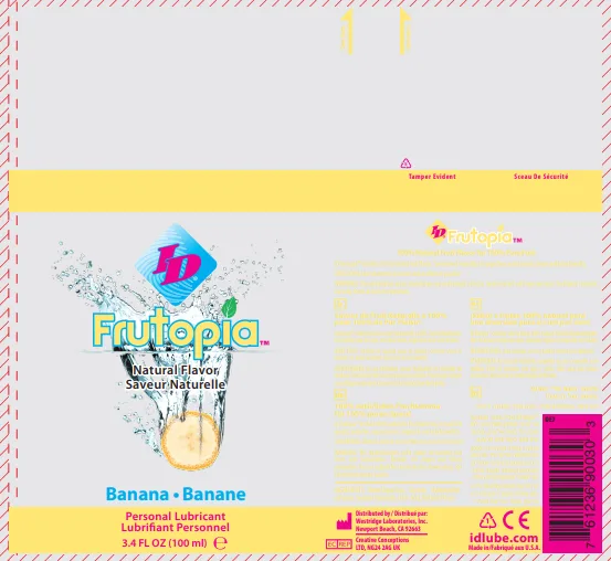 ID Frutopia Natural Flavor Banana 3.4 Oz Lubes & Essentials I.D. Lubricants