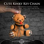Gagged Teddy Bear Keychain BDSM & Kink XR Brands