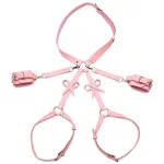 Bondage Harness With Bows - Medium/large - Pink BDSM & Kink XR Brands