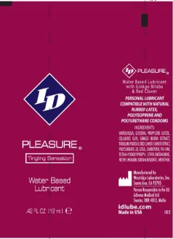 Pleasure 12ml Tubes - Case of 500 Lubes & Essentials I.D. Lubricants