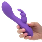 Flex Bend and Hold Double Rumbler - Purple Vibrators CalExotics