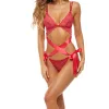 Love Status Lace 2 Pc Bra Set - Medium/large - Red Bras Rene Rofe