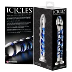 Icicles No. 5 - Clear / Blue Vibrators Pipedream