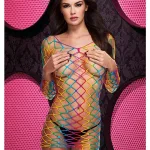 Fencenet Rainbow Mini Dress - One Size Hosiery & Garters Lapdance