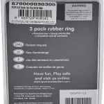 Rubber Cock Ring Set - Black Cockrings Spartacus