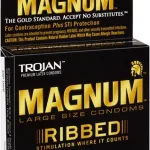 Trojan Magnum Ribbed - 3 Pack Lubes & Essentials Paradise Marketing