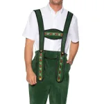 Men's Beerfest Lederhosen Oktoberfest Costume - X-Large - Green Costumes Leg Avenue