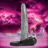 The Gargoyle Rock Hard Silicone Dildo - Silver Dildos XR Brands
