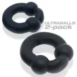 Ultraballs 2- Piece Cockring Set - Night Black BDSM & Kink Oxballs