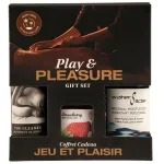 Hemp Seed by Night Play and Pleasure Gift Set - Strawberry Lubes & Essentials Earthly Body