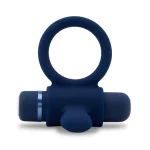 Nu Sensuelle Silicone Bullet Ring - Navy Blue Vibrators Nu Sensuelle