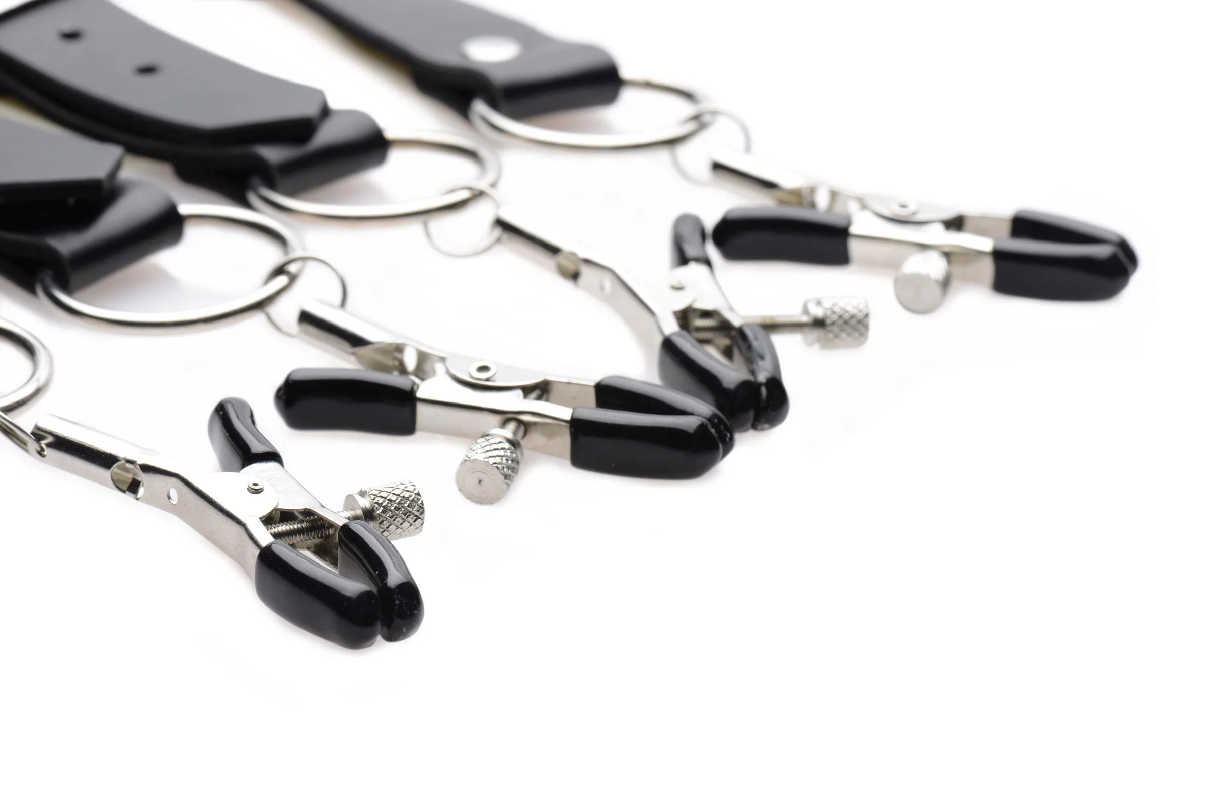 Spread Labia Spreader Straps With Clamps BDSM & Kink XR Brands