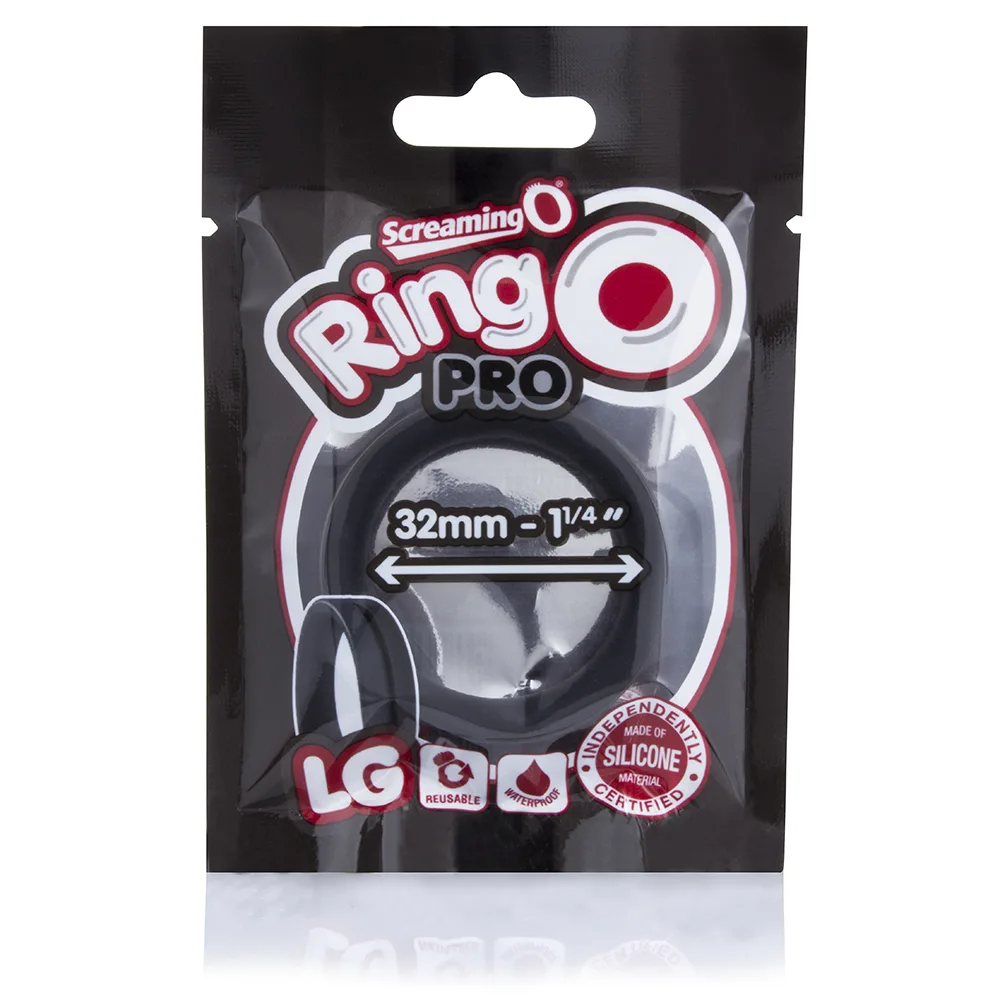 Ringo Pro Lg - Black - Each Cockrings Screaming O