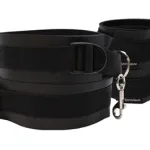 Thigh and Wrist Cuff Set - Black BDSM & Kink Sportsheets