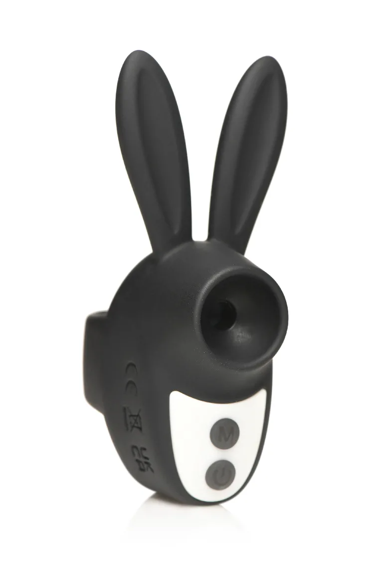 Sucky Bunny Clit Stimulator - Black Vibrators XR Brands