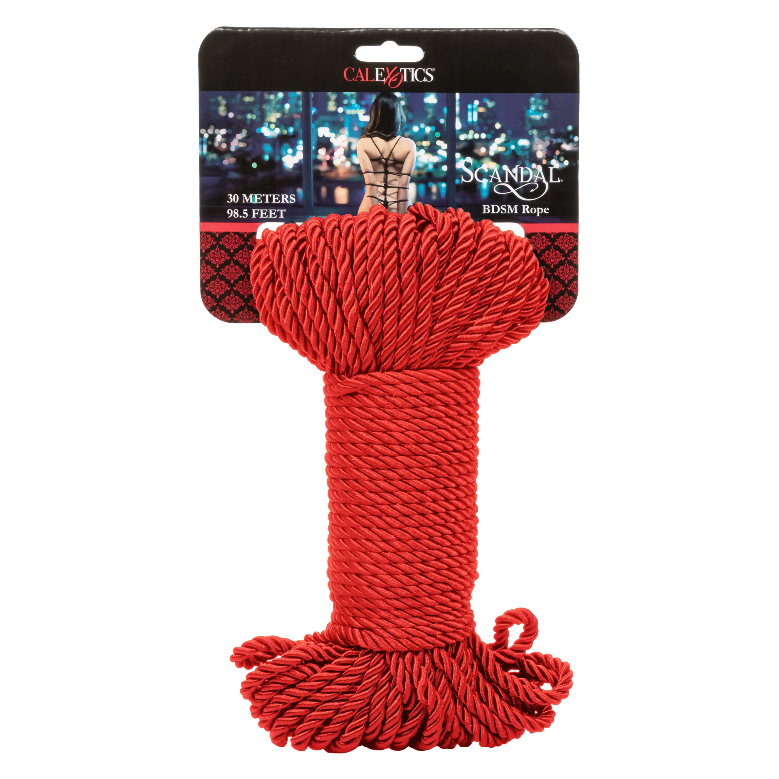 Scandal BDSM Rope 98.5ft/ 30m - Red BDSM & Kink CalExotics