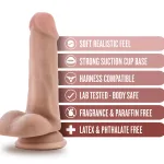Dr. Skin - Dr. Jeffrey - 6.5 Inch Dildo With Balls - Beige Dildos Blush