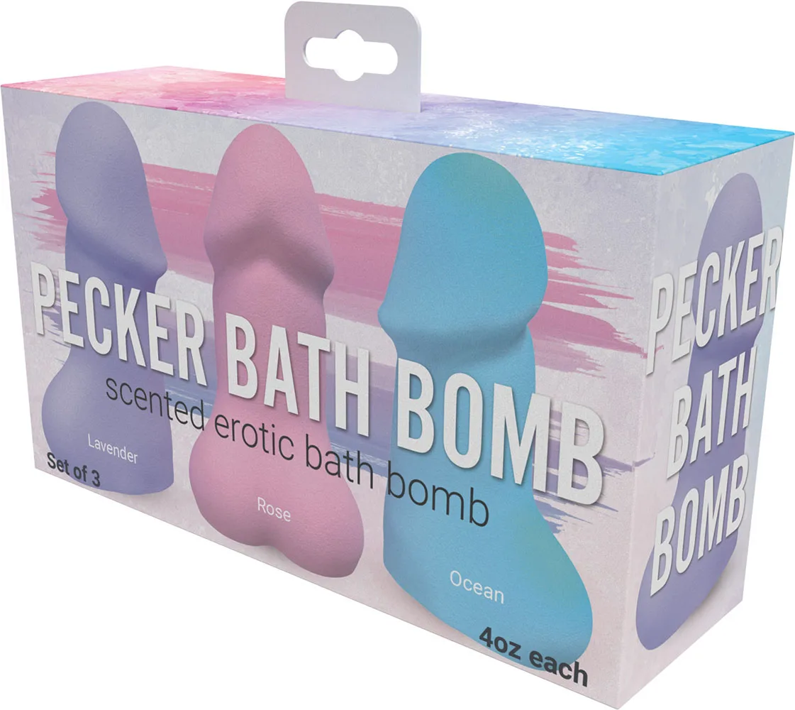 Pecker Bath Bombs 3 Pk Body & Beauty Hott Products