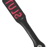 12 Inch Leather Impression Paddle - Slut BDSM & Kink Sportsheets