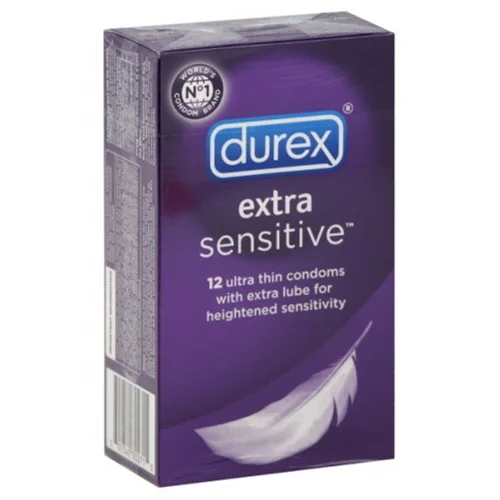 Durex Extra Sensitive Condoms Lubricated - 12 Pack New Item Number 30271 Lubes & Essentials Paradise Marketing