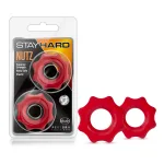 Stay Hard - Nutz - Red Cockrings | Ball Stretchers & Spreaders Blush