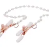 Peaches N Creame Pearl Nipple Clamps - Pink BDSM & Kink Sportsheets