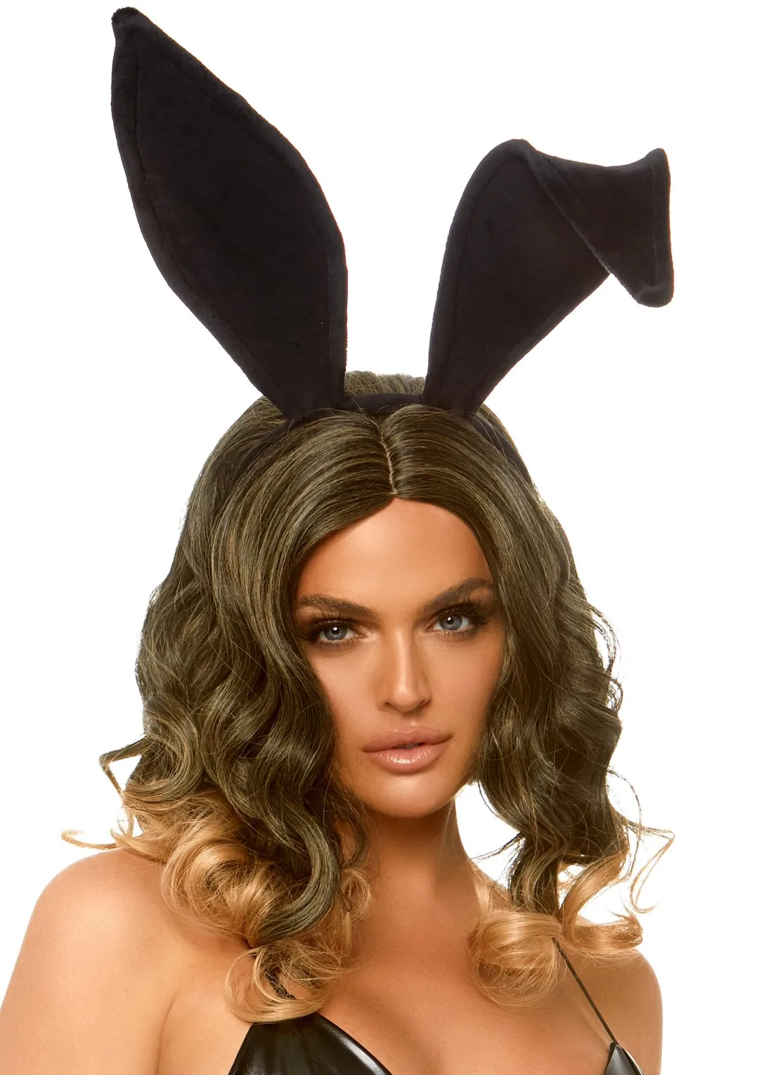 Bendable Velvet Bunny Rabbit Ears - Black Costumes Leg Avenue
