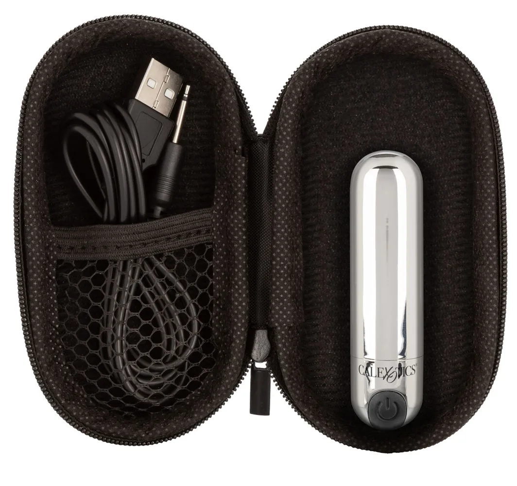 Rechargeable Hideaway Bullet - Silver Vibrators CalExotics